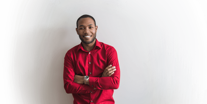 Comerciante feliz assinante do Click Mix delivery